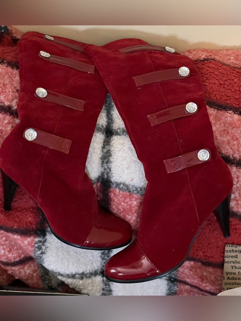 women’s Ashro red boots 8 1/2 medium
